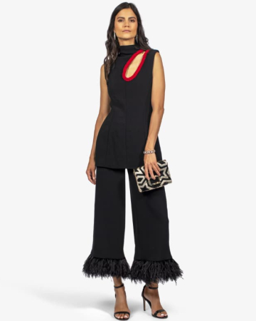 Top Cutout Shell Black