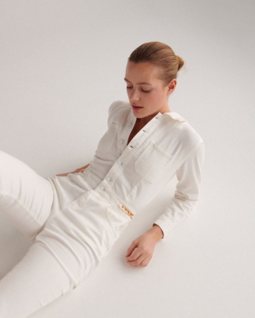 Combinaison Denim Blanche