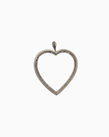 Mono Boucle Silver Heart