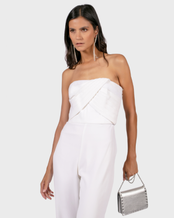 Combinaison White Draped