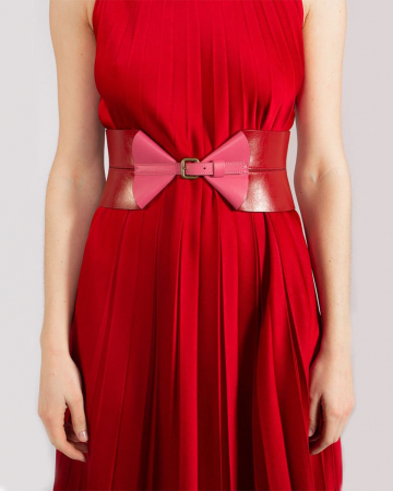 Ceinture Large rouge et rose