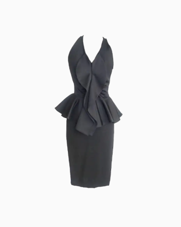 Robe Peplum Ruffle