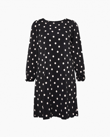 Robe Polka Dot Black & White