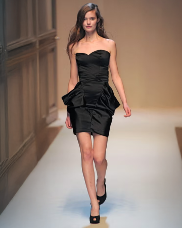 Robe Bustier Coeur Satin