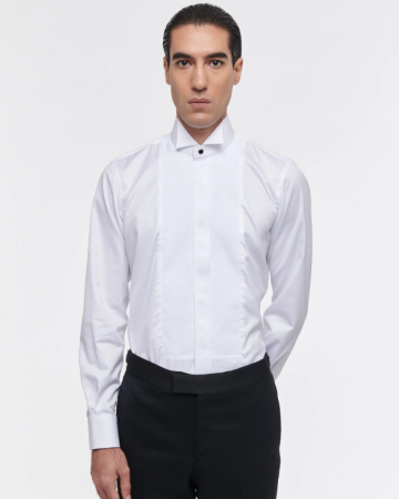 Chemise Smoking avec Plastron