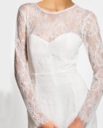 Robe De Cocktail Blanche- Exclusivité web