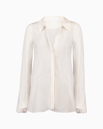 Top Organza De Soie Ivoire