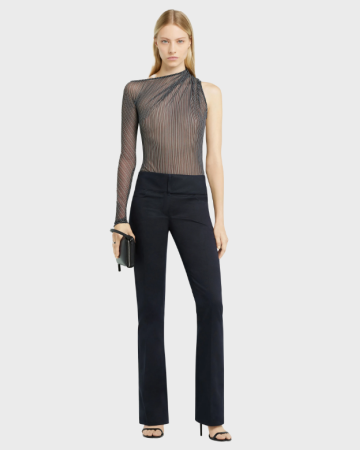 Top One Shoulder Mesh