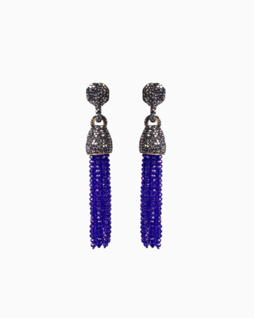 Boucles d'Oreilles Gatsby Bleu