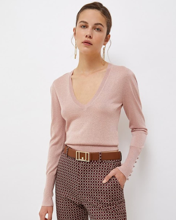 Pull Lurex Rose