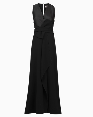 Robe Drapée Noire Circa 2010