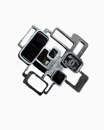 Bague Géométrique Black