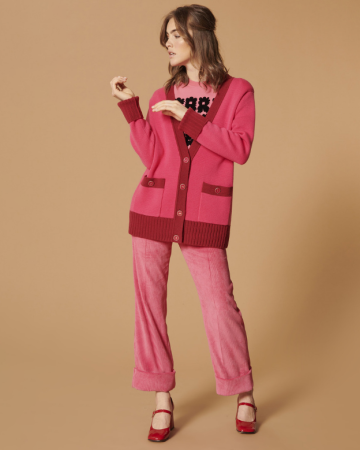 Gilet  Gia Framboise