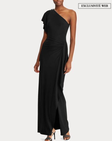 Robe  Asymétrique Broche