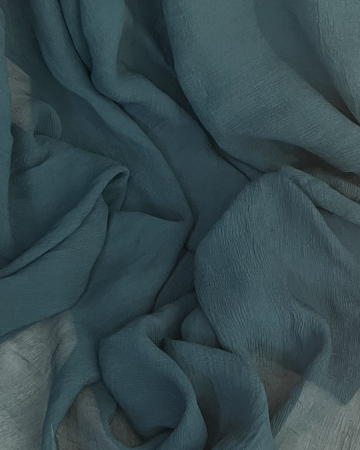 Étole Vert Foncé Plissée