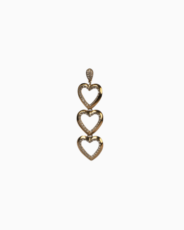 Mono Boucle Golden Hearts