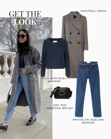 manteau pied de poule