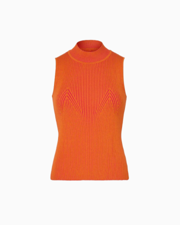 Top Plaited Knit Shell