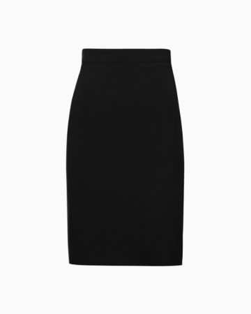 Jupe Crêpe Noir Intemporel