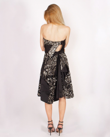 Robe Bustier Métal et brillants