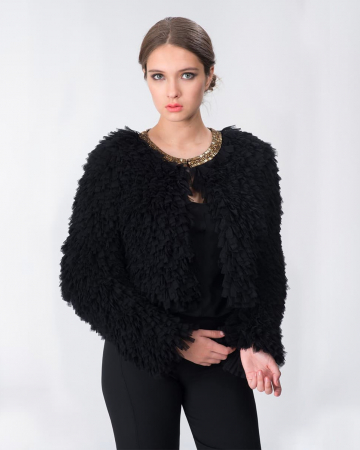 Blouson Perle Tulle noire