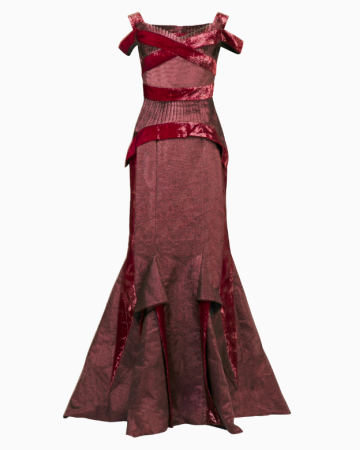 Robe Sculptural Bordeaux