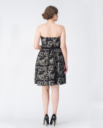 Robe Bustier Brocart