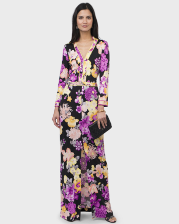 Robe Purple Print
