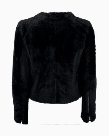 Veste Black Shearling par Phoebe Philo