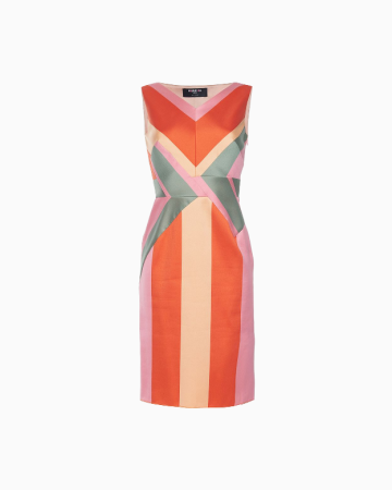 Robe Graphique en crêpe