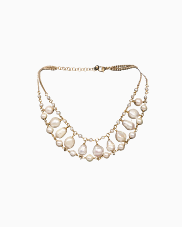 Collier Rail Pop Corn Blanc