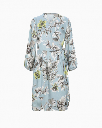 Robe Bleu Floral