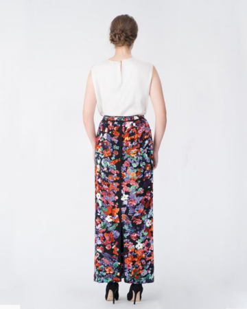 Jupe Bustier paillettes Fleurs