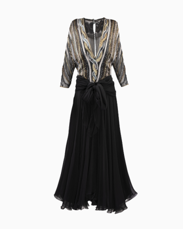 Robe Black Gold Silver
