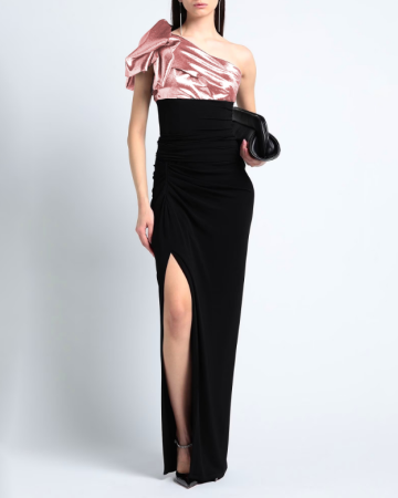 Robe Jersey de soie top asymétrique