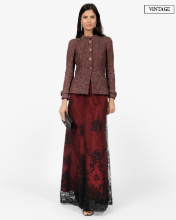 Jupe Burgundy Lace