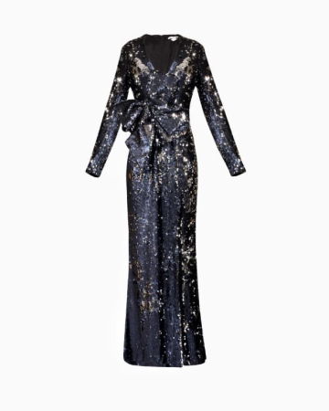 Robe Sequins Marine