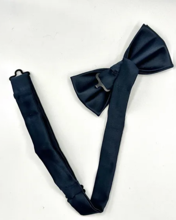 Noeud Papillon Satin Marine