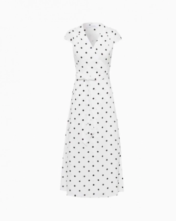 Robe Polka Dot Wrap Dress