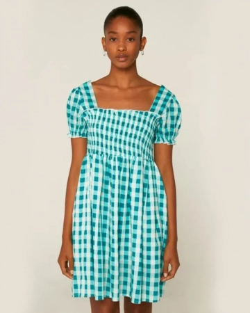 Robe Gingham Blue-Exclusivité web