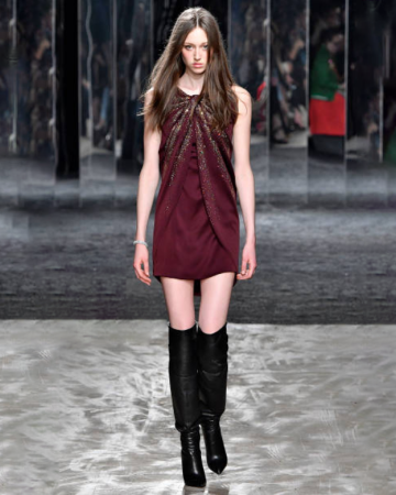 Robe Drapped Burgundy