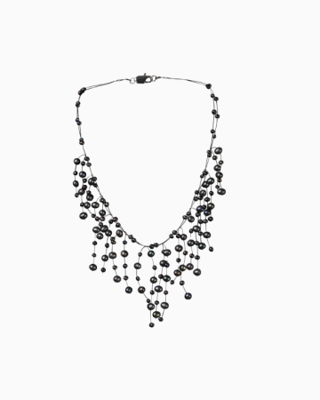Collier Perles Noires