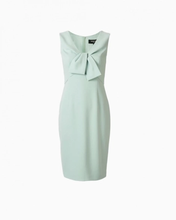 Robe noeud en crepe de satin