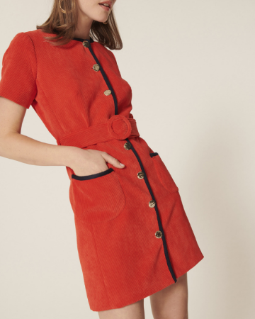 Robe Rythme Vermillon