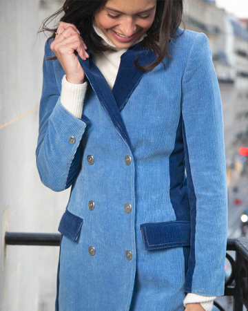 Manteau Velours Côtelé