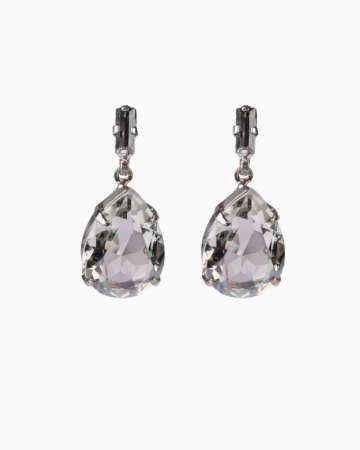 Boucles D'oreille Gouttes Cristal Black