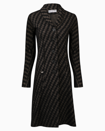 Manteau Laine Ébène