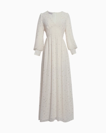 Robe Ecru Etoilée