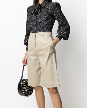 Blouse Noeud Lavallière à pois