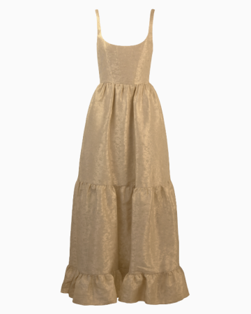 Robe Bustier Champagne Élégante